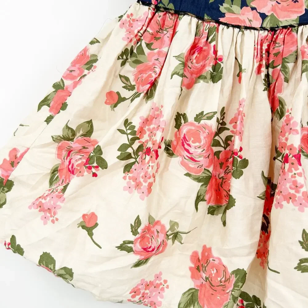 Baby K by Myleene Klass‎ Girls Cottagecore Cotton Rose Floral Dress Size 18-24M